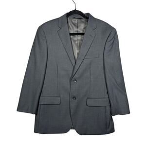Caravelli Men's Suit Jacket Sport Coat S60512N Oxford 2B Italy 38S 32W Gray